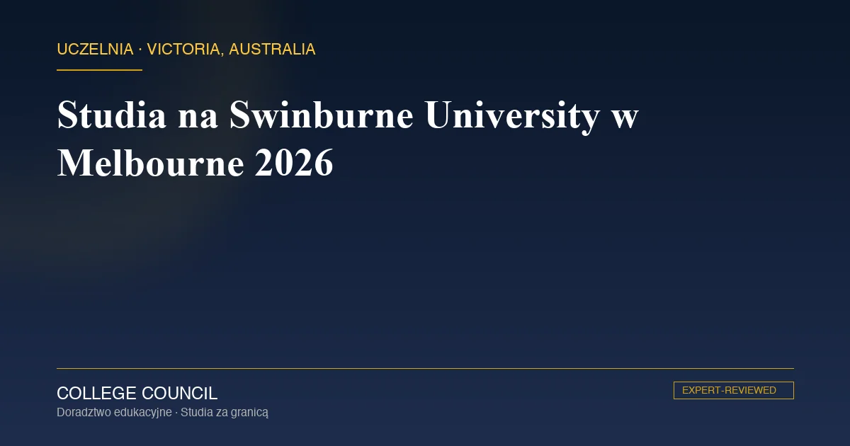 Kampus Swinburne University of Technology w dzielnicy Hawthorn w Melbourne