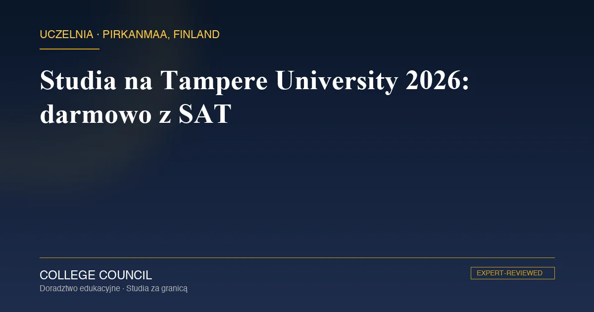 Kampus Tampere University w Finlandii zimą