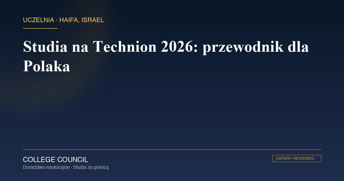 Kampus Technionu na wzgórzu Karmel w Hajfie z widokiem na Morze Śródziemne