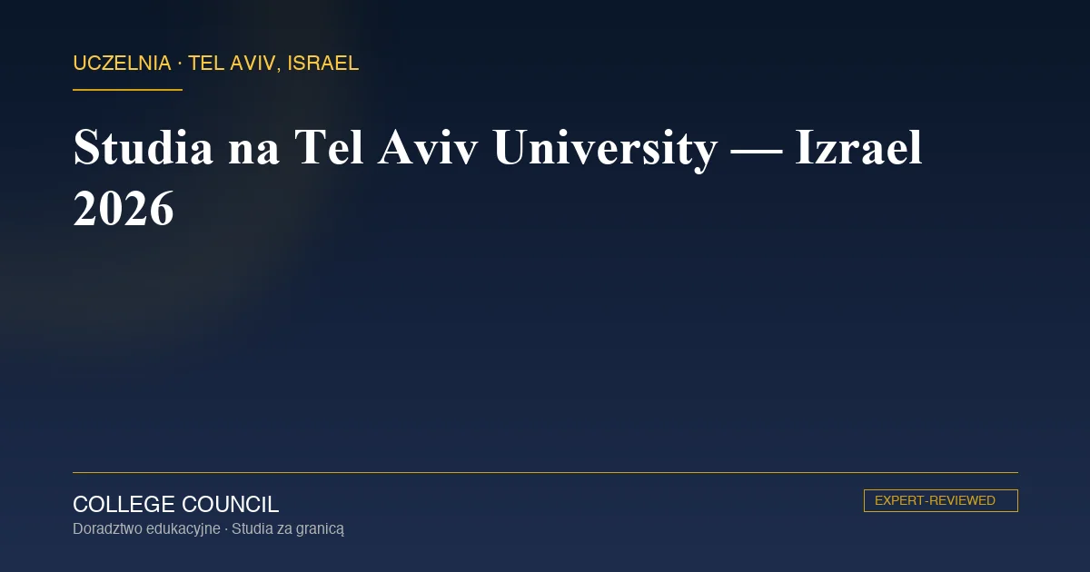 Kampus Tel Aviv University w północnym Tel Awiwie z lotu ptaka