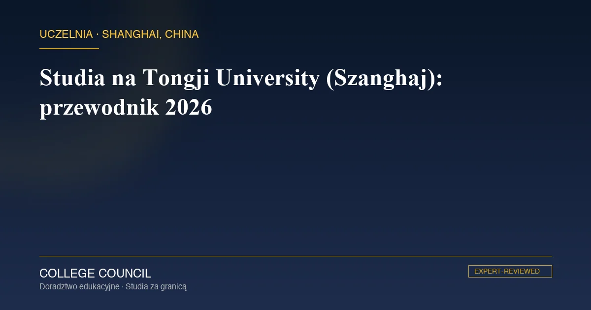 Biblioteka i kampus Tongji University w dzielnicy Yangpu w Szanghaju