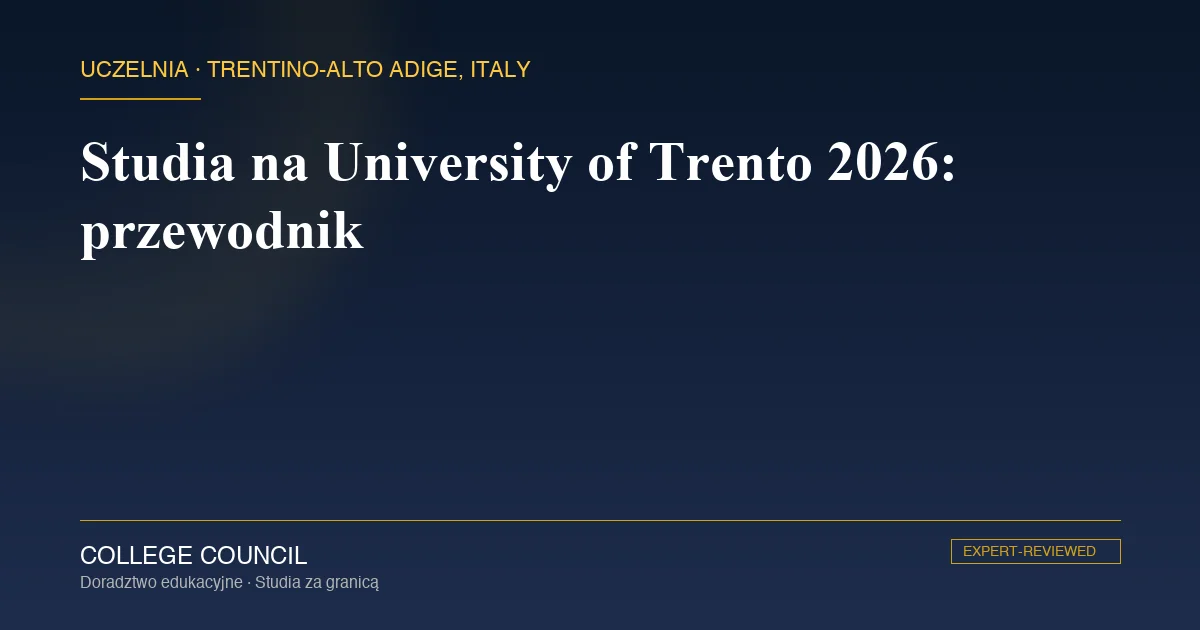 Kampus University of Trento w Trydencie u podnóża Dolomitów