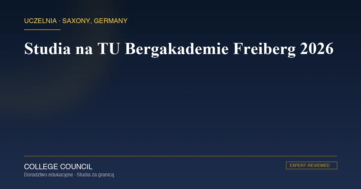 Historyczny kampus TU Bergakademie Freiberg w Saksonii