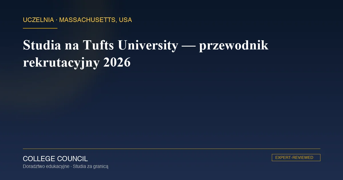 Tufts University kampus w Medford pod Bostonem