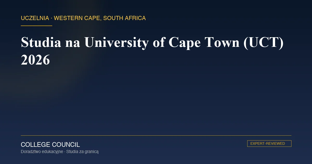Kampus University of Cape Town u podnóża Devil's Peak w Kapsztadzie
