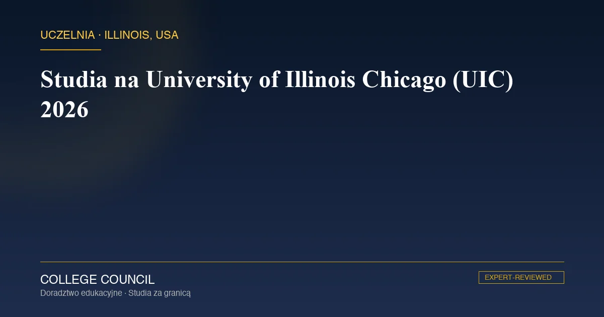Kampus University of Illinois Chicago przy zachodniej części śródmieścia Chicago