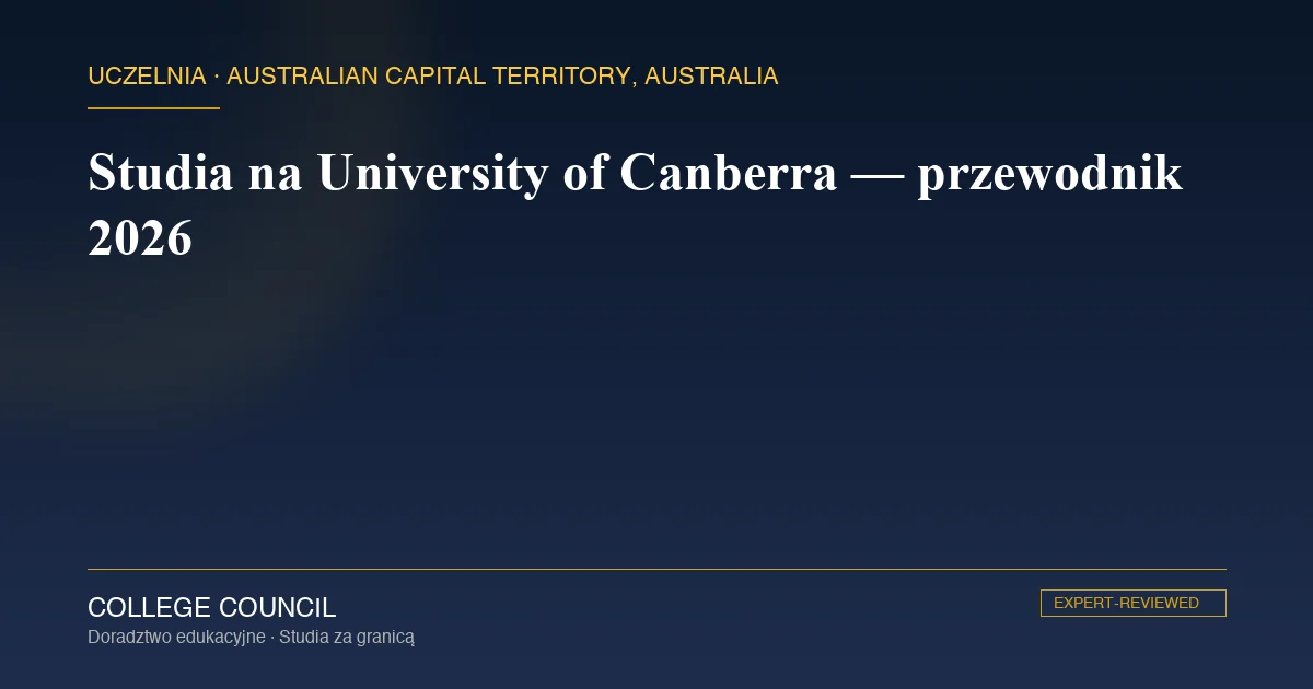 Kampus University of Canberra w dzielnicy Bruce, Canberra