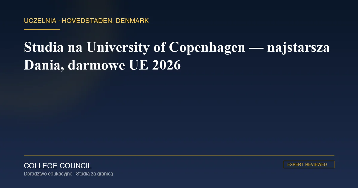 Główny budynek University of Copenhagen przy Frue Plads w Kopenhadze