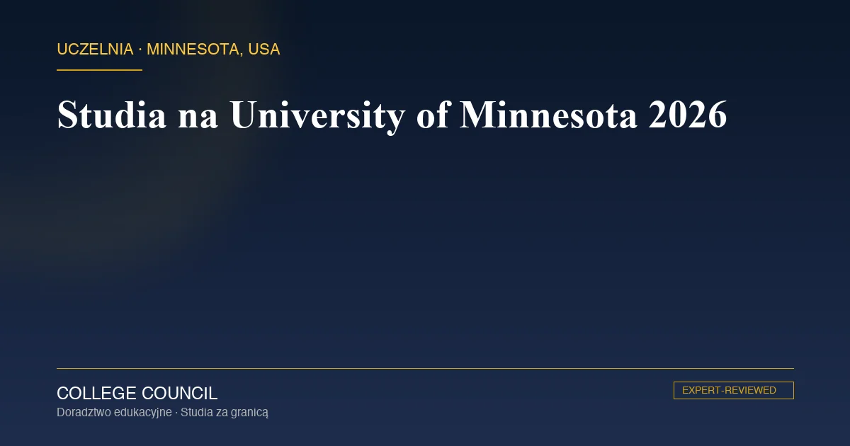 Kampus University of Minnesota Twin Cities nad rzeką Missisipi w Minneapolis