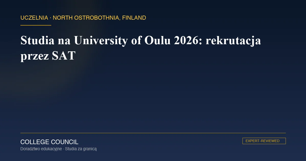 Kampus Uniwersytetu w Oulu zimą, północna Finlandia