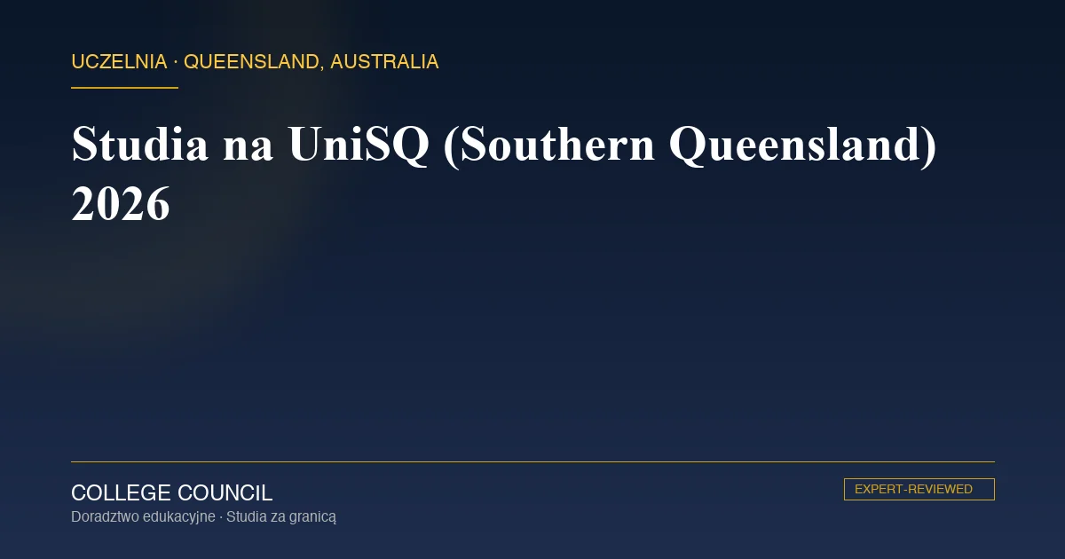Kampus University of Southern Queensland w Toowoombie, Queensland, Australia