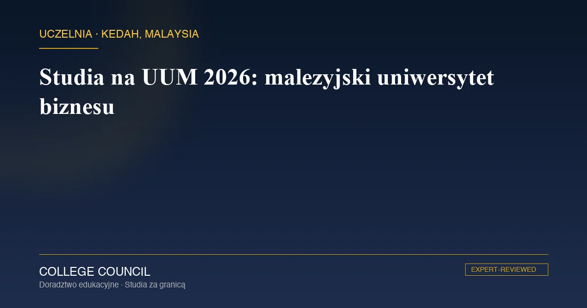 Kampus Universiti Utara Malaysia w lesie w Sintok w stanie Kedah