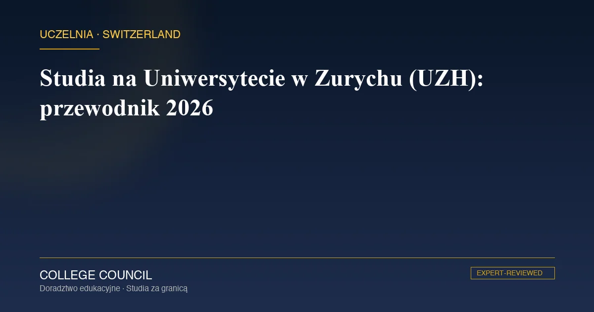 Główny budynek Uniwersytetu w Zurychu (UZH) na wzgórzu nad miastem