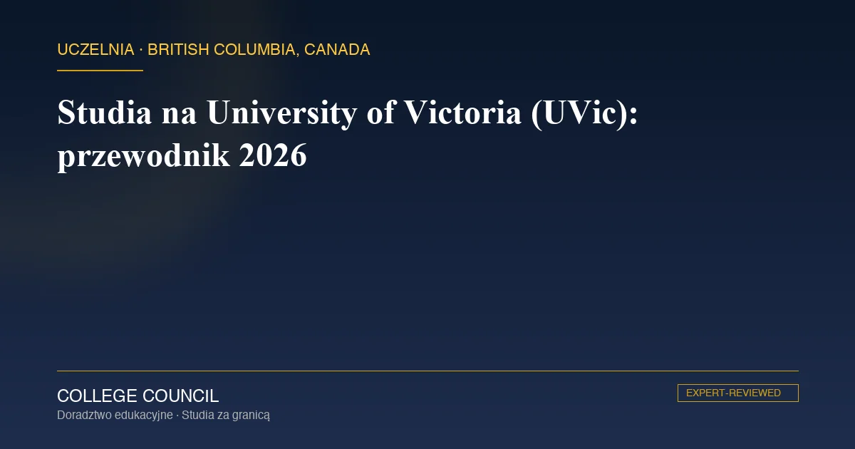 Kampus University of Victoria w Greater Victoria w Kolumbii Brytyjskiej