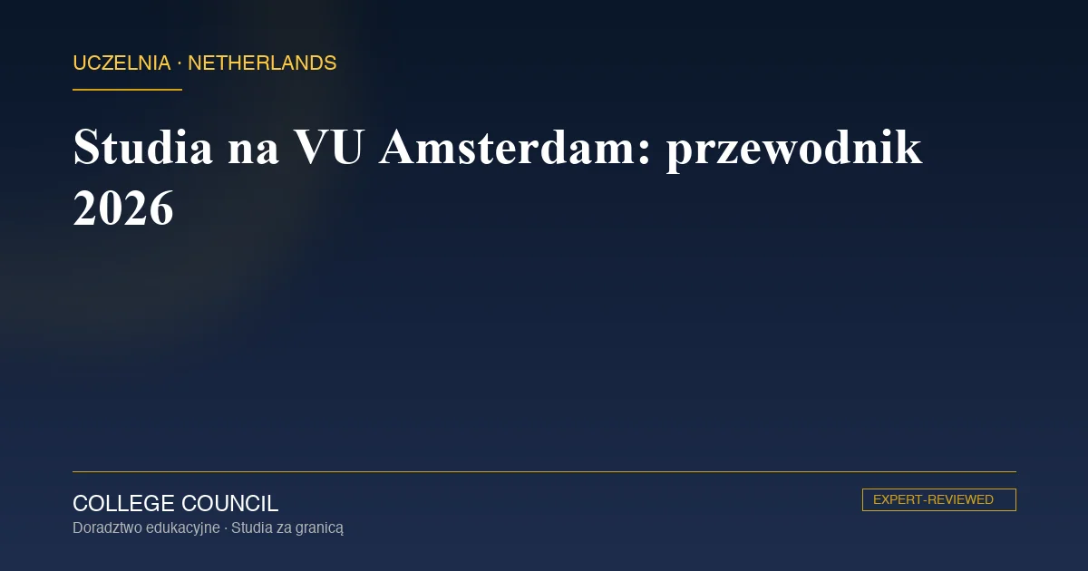 Kampus Vrije Universiteit Amsterdam w dzielnicy Zuidas w południowym Amsterdamie