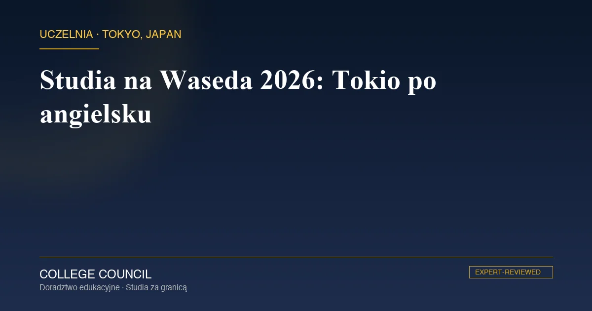 Audytorium Okuma i wieża zegarowa na kampusie Waseda University w Tokio