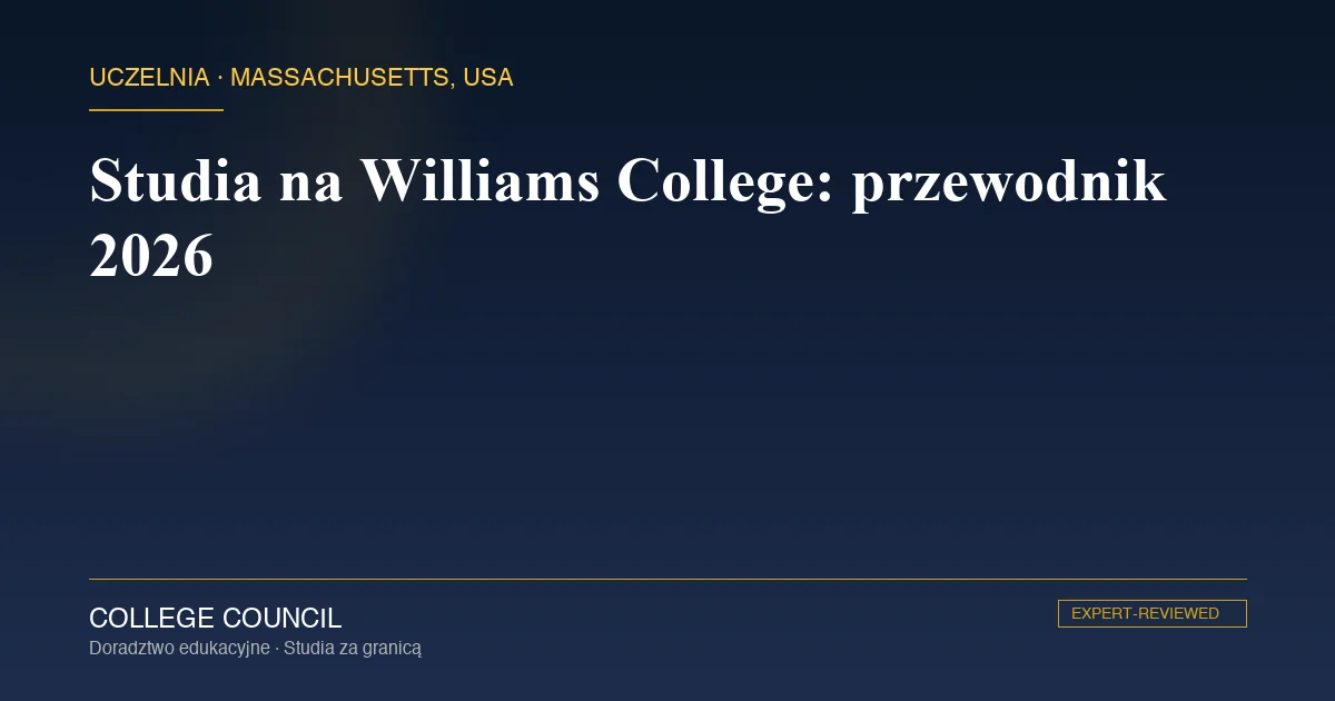 Kampus Williams College w Williamstown w górach Berkshires w stanie Massachusetts
