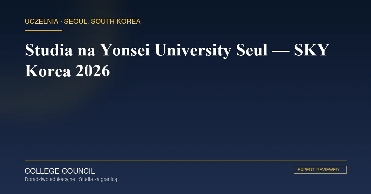 Yonsei University Sinchon kampus Seoul