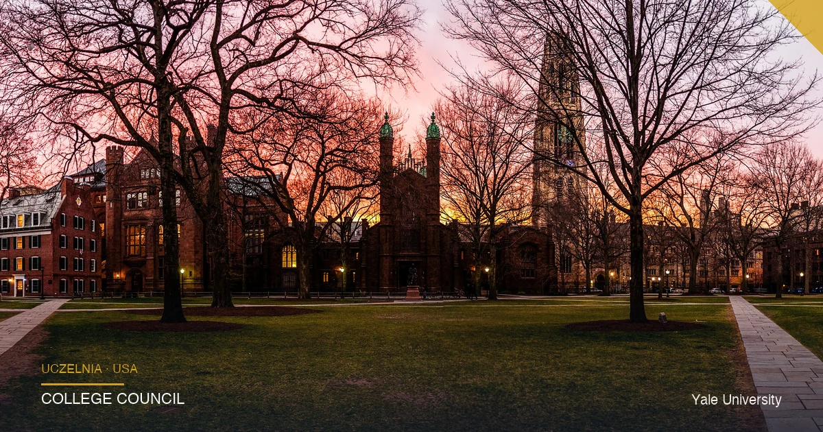 Yale University kampus z kolegiami w New Haven